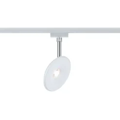 LED-spottivalaisin kiskoon Paulmann URail Sphere, 2700K, himmennettävä, mattakromi