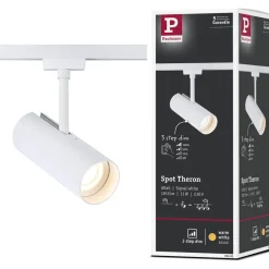 LED-spottivalaisin kiskoon Paulmann URail Theron, Ø6.2cm, 1100lm, 11W, 4000K, himmennettävä, 230V, mattamusta