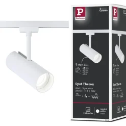 LED-spottivalaisin kiskoon Paulmann URail Theron, Ø6.2cm, 1100lm, 11W, 4000K, himmennettävä, 230V, mattamusta