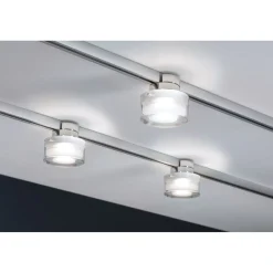 LED-spottivalaisin kiskoon Paulmann URail Topa Dot, 4000K, himmennettävä, kromi