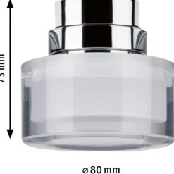 LED-spottivalaisin kiskoon Paulmann URail Topa Dot, 4000K, himmennettävä, kromi