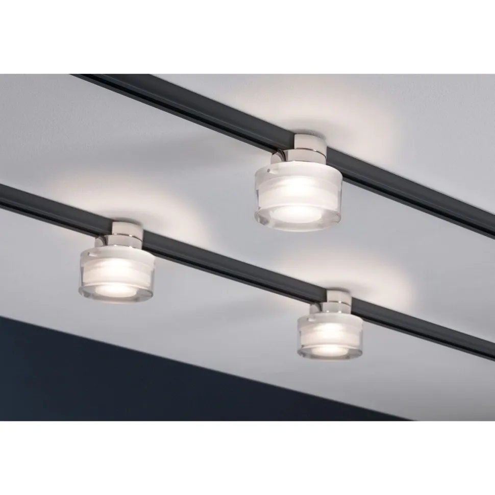 LED-Spottivalaisin kiskoon Paulmann URail Topa Dot kromi/kirkas