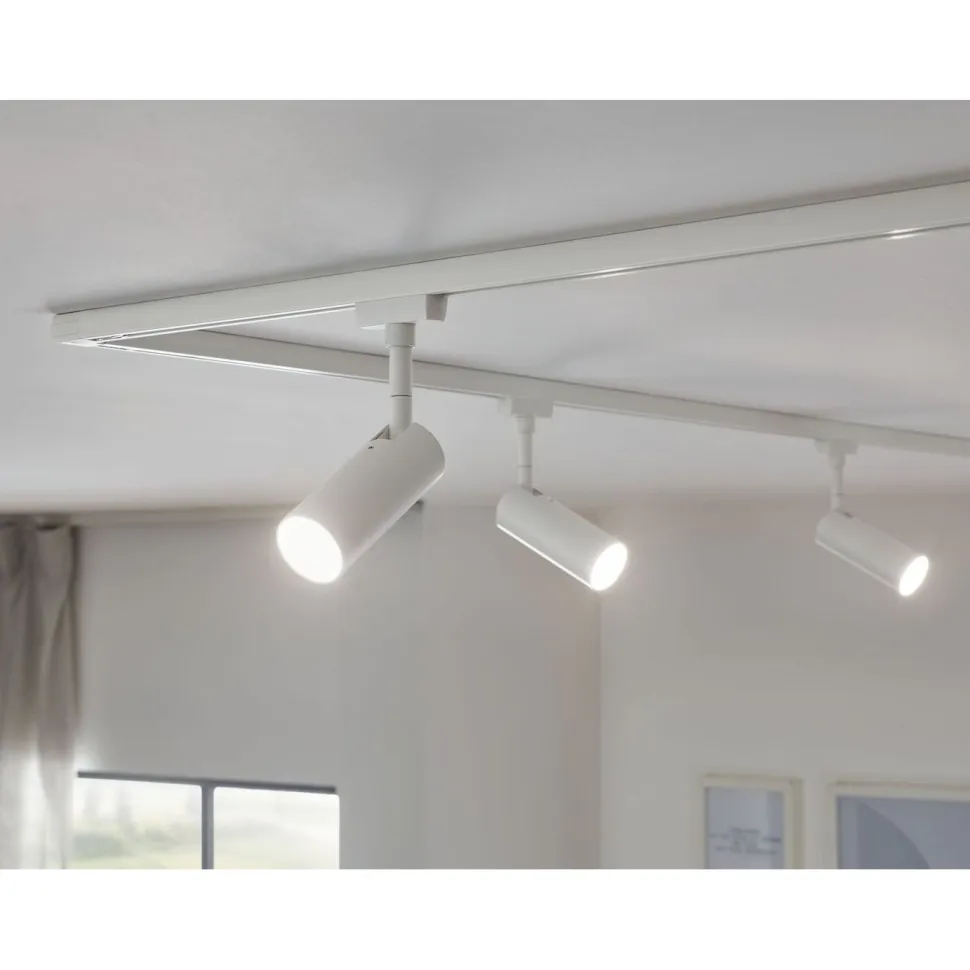 LED-spottivalaisin kiskoon Paulmann URail Tubo, 3000K, himmennettävä, valkoinen