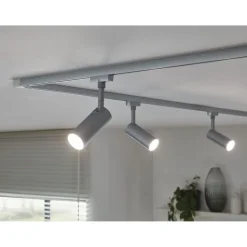 LED-spottivalaisin kiskoon Paulmann URail Tubo, 234lm, 4.5W, 4000K, mattakromi