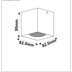 LED-spottivalaisin Lucide Bodi 8.2x8.2cm valkoinen