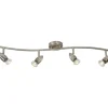 LED-spottivalaisin Lucide Caro-LED 4x5W satiinikromi