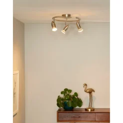 LED-spottivalaisin Lucide Caro-LED 3x5W satiinikromi