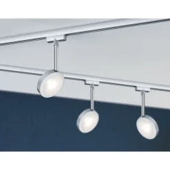 LED-spottivalaisin Paulmann URail Discus, 2700K, himmennettävä, mattakromi
