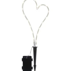 LED-sydänkoriste Star Trading Decorationheart 39 cm valkoinen