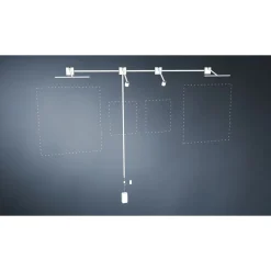 LED-tauluvalaisin Paulmann Adelia, 8.5cm, 2700K, 370lm, 24V, 4.5W, himmennettävä, harjattu alumiini