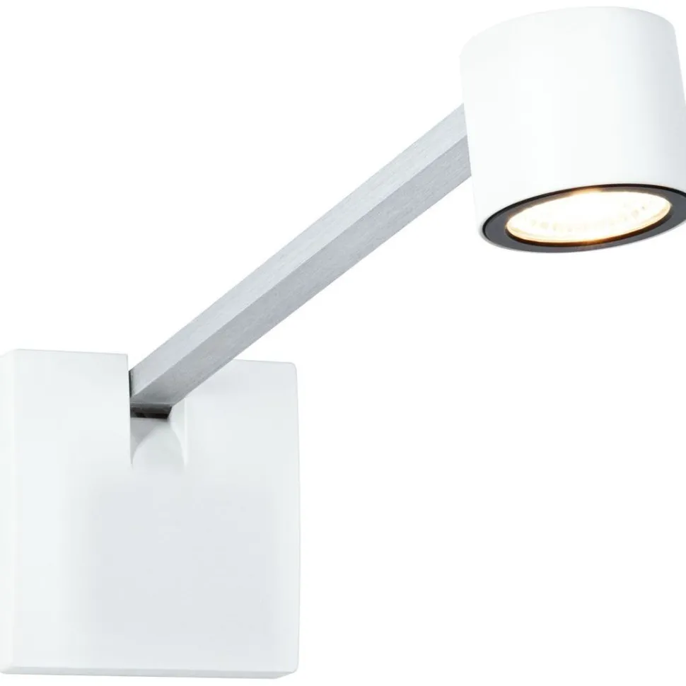 LED-tauluvalaisin Paulmann Adelia, 8.5cm, 2700K, 370lm, 230/24V, 4.5W, himmennettävä, harjattu alumiini