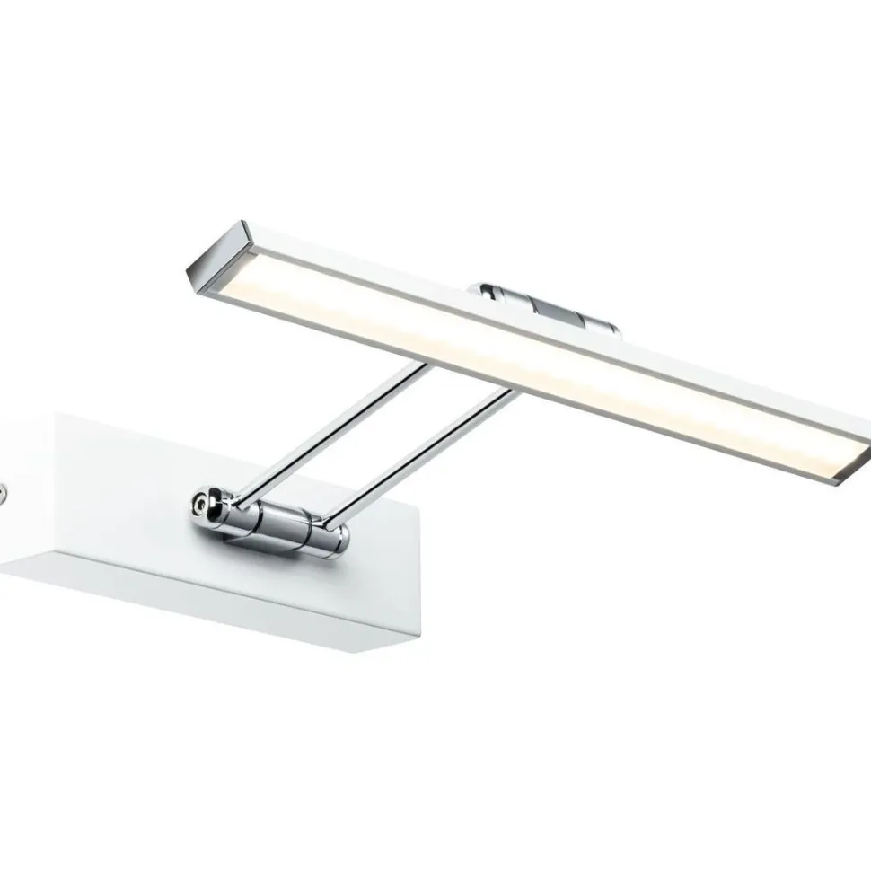 LED-tauluvalaisin Paulmann Galeria, 29cm, 2700K, 450lm, 5W, harjattu nikkeli/kromi