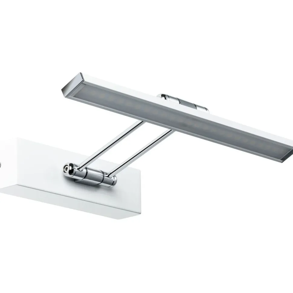 LED-tauluvalaisin Paulmann Galeria, 29cm, 2700K, 450lm, 5W, harjattu nikkeli/kromi