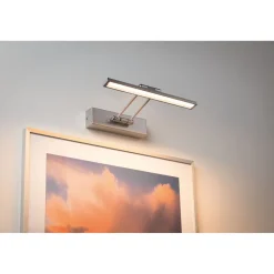 LED-tauluvalaisin Paulmann Galeria, 29cm, 2700K, 450lm, 5W, harjattu nikkeli/kromi