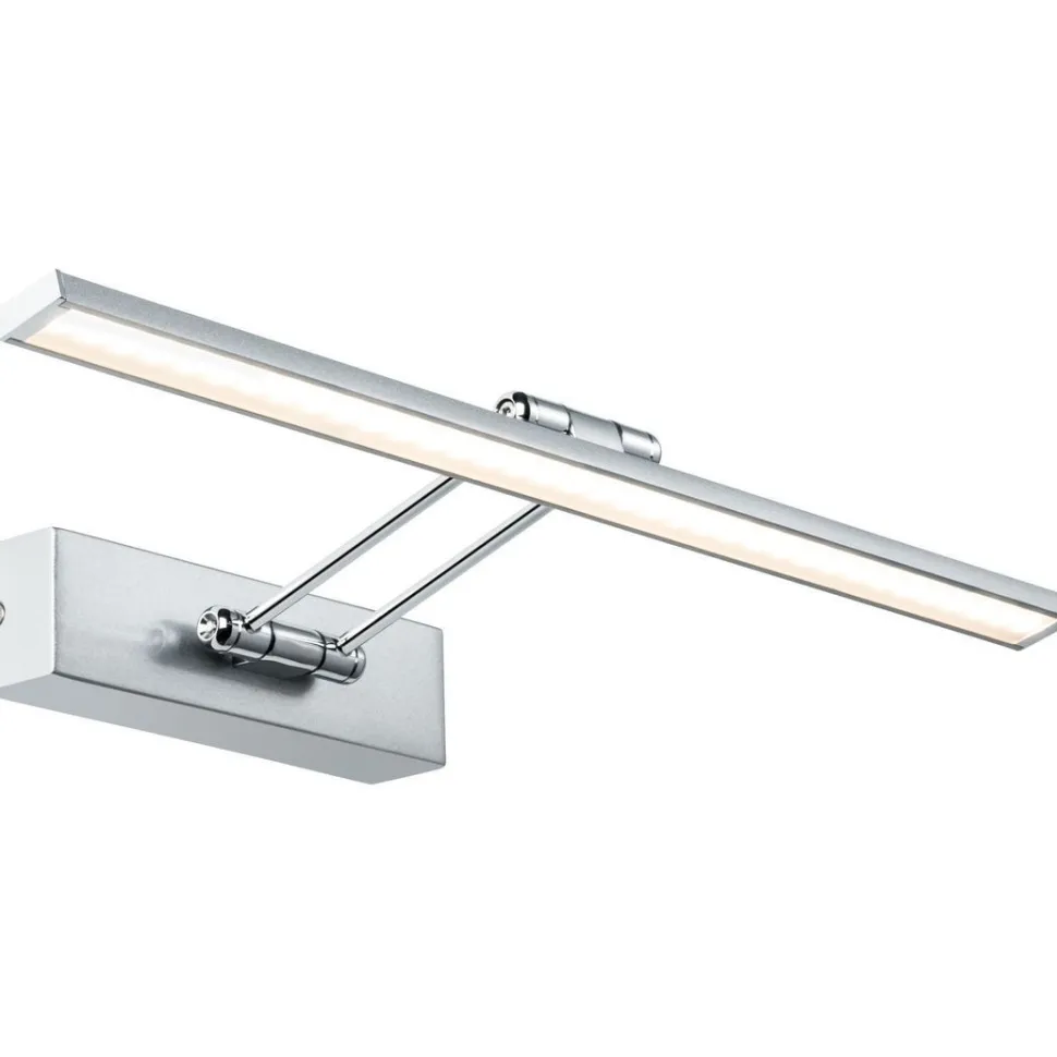 LED-tauluvalaisin Paulmann Galeria, 2700K, 580lm, 8W, harjattu nikkeli/kromi
