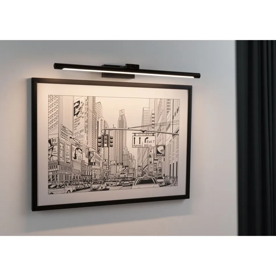 LED-tauluvalaisin Paulmann Mingo, 41.5cm, 3000K, 510lm, 9.5W, antiikkimessinki
