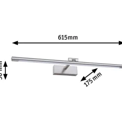 LED-tauluvalaisin Paulmann Mingo, 41.5cm, 3000K, 510lm, 9.5W, antiikkimessinki