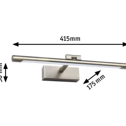 LED-tauluvalaisin Paulmann Mingo, 41.5cm, 3000K, 510lm, 9.5W, antiikkimessinki