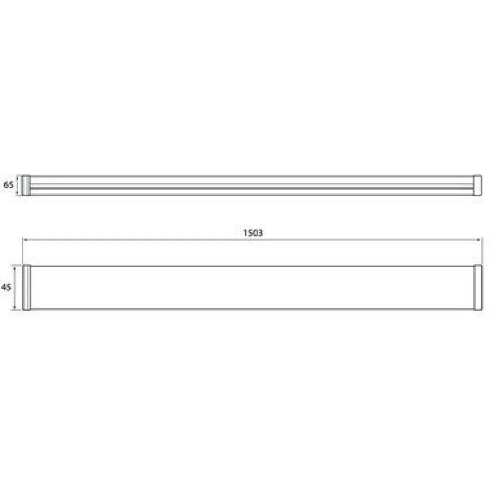 LED-teollisuusvalaisin Airam Optimus, 1500mm, IP44, 60W/840, 6000lm
