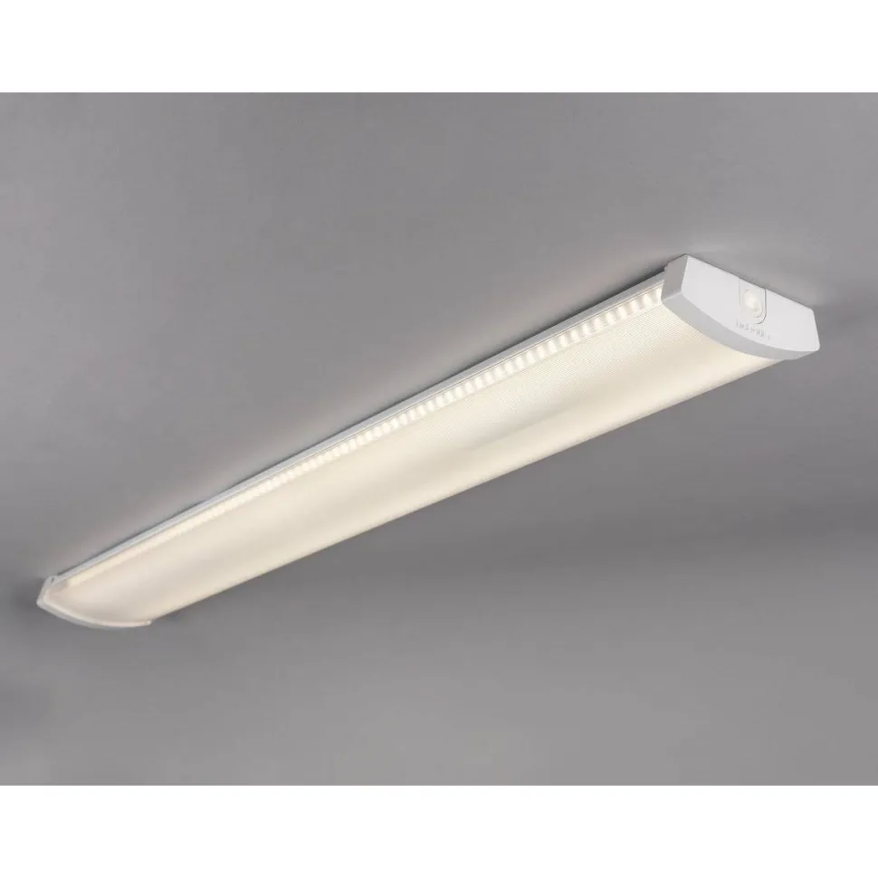 LED-teollisuusvalaisin Hide-a-lite Liteline Basic 1200 S tunnistimella 3000K IP44 valkoinen