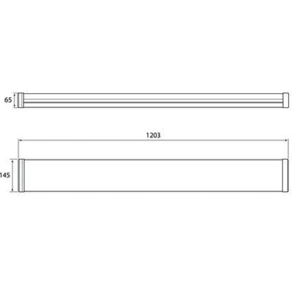LED-teollisuusvalaisin Airam Optimus tunnistimella, 1200mm, IP44, 45W/840, 4500lm