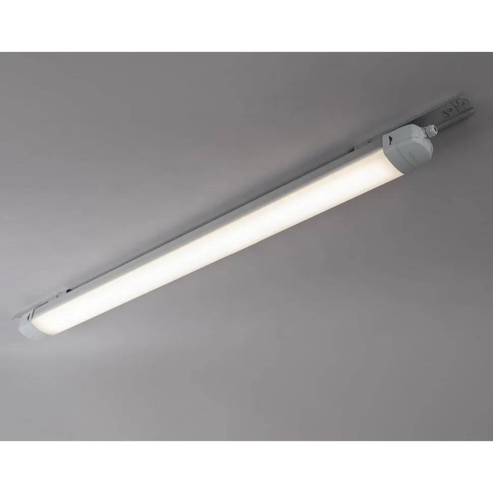 LED-teollisuusvalaisin Hide-a-lite Liteline 1200 IP65 vaaleanharmaa