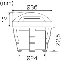 LED-terassivalaisin Hide-a-lite Steplight Garden alumiini  3000K