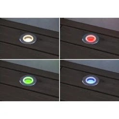 LED-terassivalaisin Paulmann Floor, Smart Home Zigbee 3.0, IP67, 11cm, RGBW+, harjattu rauta