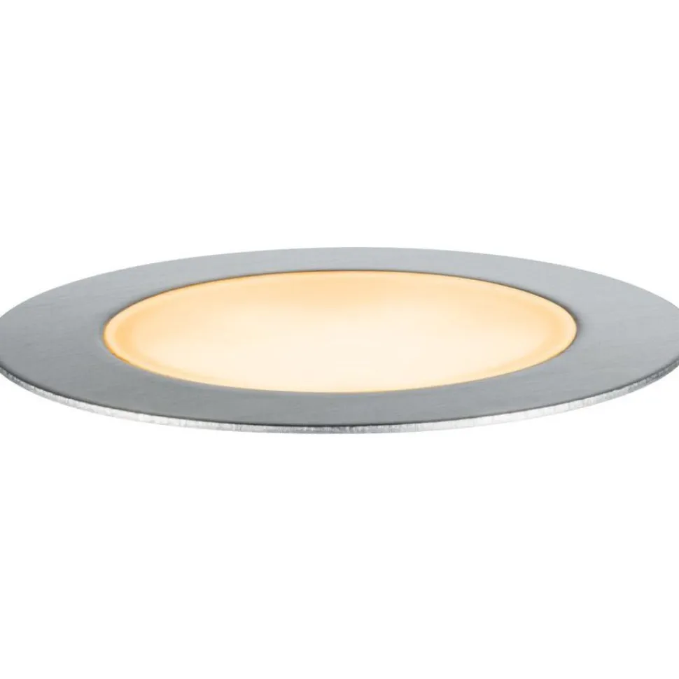 LED-terassivalaisin Paulmann Plug & Shine Floor, IP67, 2200K, 2W, hopea