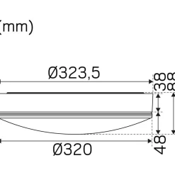 LED-tunnistinvalaisin Hide-a-lite Moon Basic 320 S valkoinen