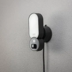 LED-tunnistinvalaisin Konstsmide Smartlight kameralla musta