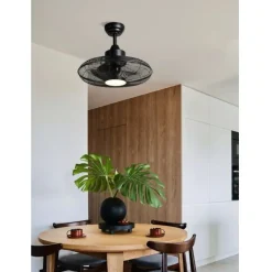 LED-tuuletinvalaisin Eglo Igeldo, musta