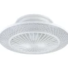 LED-tuuletinvalaisin Eglo Malinska, valkoinen