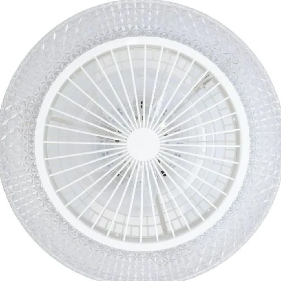 LED-tuuletinvalaisin Eglo Malinska, valkoinen