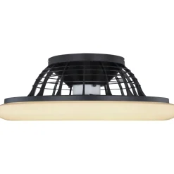 LED-tuuletinvalaisin Globo Travo Ø50cm, 3000-6500K, musta