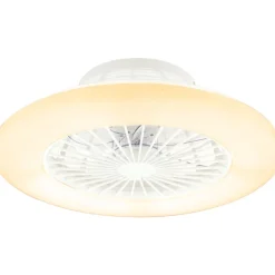 LED-tuuletinvalaisin Globo Travo Ø50cm, 3000-6500K, musta