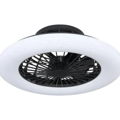 LED-tuuletinvalaisin Globo Travo Ø50cm, 3000-6500K, musta