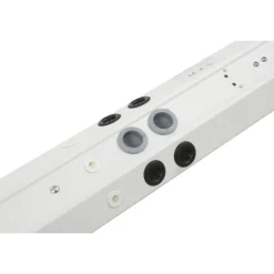 LED-työpistevalaisin Airam Handy 550, 8W/830/840, 550x74mm, 2-osainen pistorasia+kytkin, IP21, valkoinen/opaali