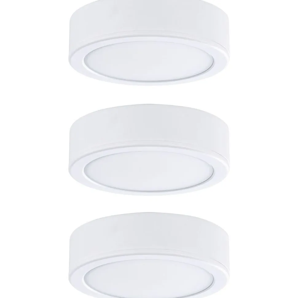 LED-työpistevalaisin Paulmann Pukk, 3kpl, 3.5W, 65mm, 210lm, valkoinen