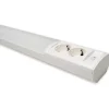 LED-työpistevalaisin Ensto Ami AL122L550 9W/830/840 552mm 2-osainen pistorasia+kytkin valkoinen