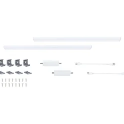 LED-työpistevalaisin jatkosarja Paulmann Inline 350x26mm 3000K 4W 350lm himmennettävä liiketunnistin mattavalkoinen, 2kpl/pkt