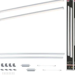 LED-työpistevalaisin jatkosarja Paulmann Inline 350x26mm 3000K 4W 350lm himmennettävä liiketunnistin mattavalkoinen, 2kpl/pkt