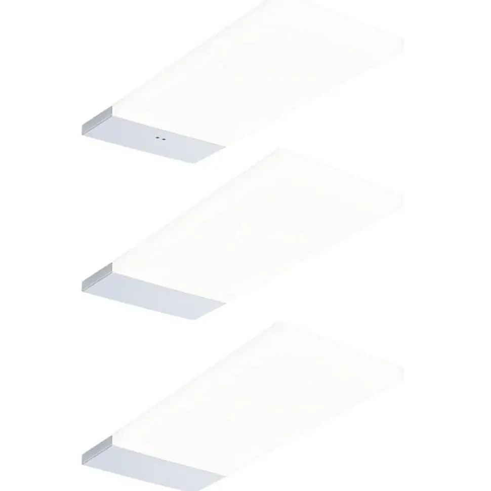 LED-työpistevalaisin Paulmann Bredo 80x190mm liiketunnistin 4000K 2.5W 180lm musta, 3kpl/pkt