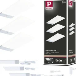LED-työpistevalaisin Paulmann Bredo 80x190mm liiketunnistin 4000K 2.5W 180lm musta, 3kpl/pkt