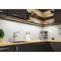 LED-työpistevalaisin Paulmann Inline 350x26mm 3000K 4W 350lm himmennettävä liiketunnistin aloitussarja mattakromi, 2kpl/pkt