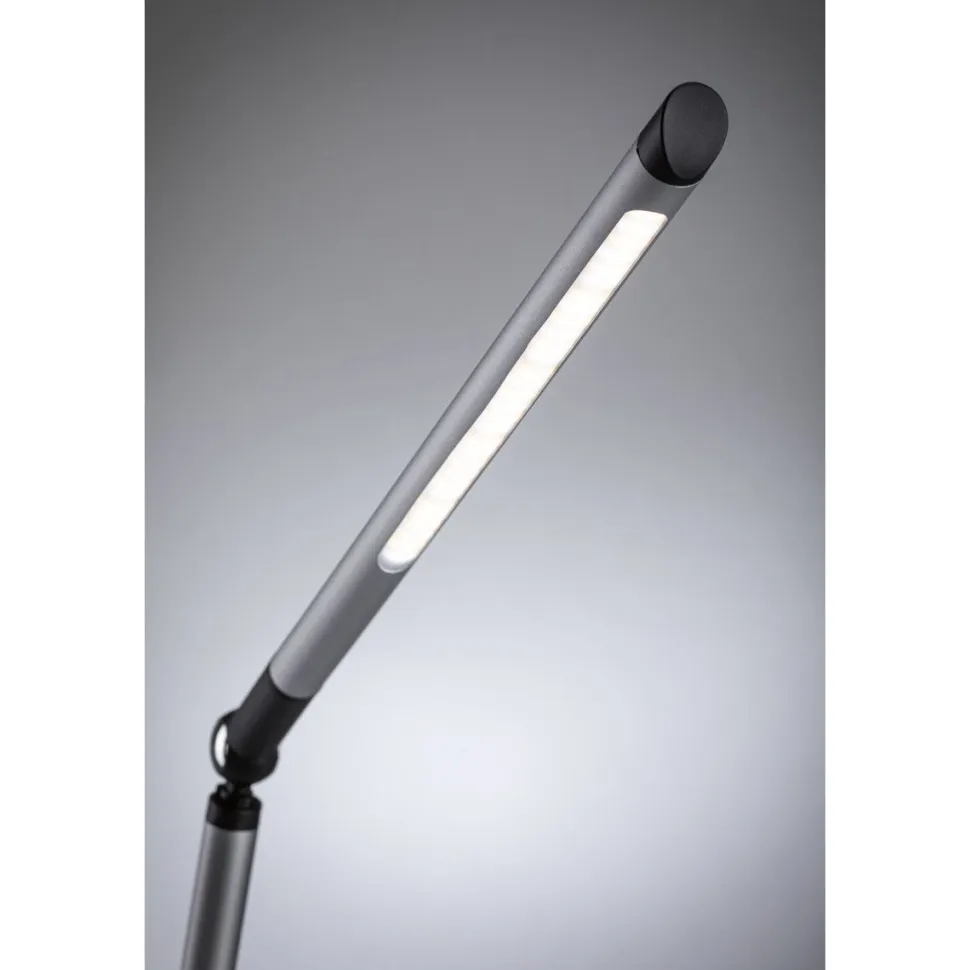 LED-työpöytävalaisin Paulmann FlexBar 3-Step-Dim, 36.2cm, 700lm, 9.5W, säädettävä värilämpötila, mattahopea