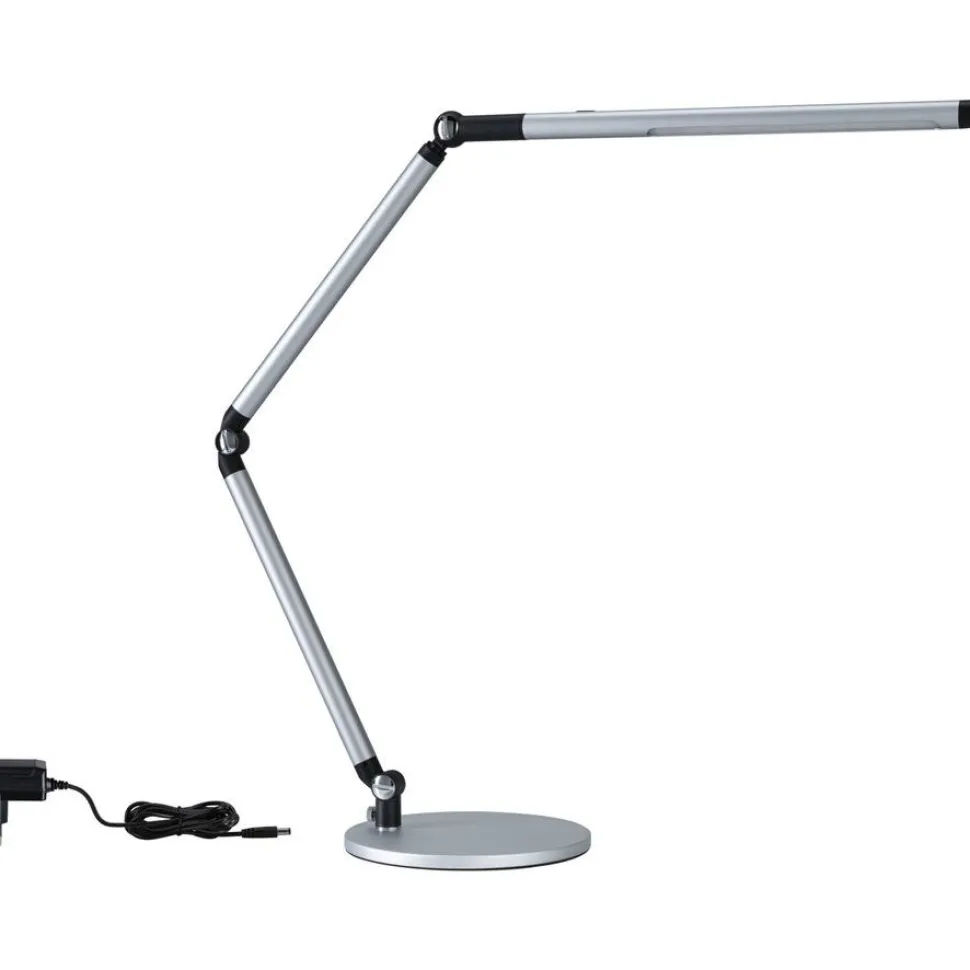 LED-työpöytävalaisin Paulmann FlexBar 3-Step-Dim, 36.2cm, 700lm, 9.5W, säädettävä värilämpötila, mattahopea