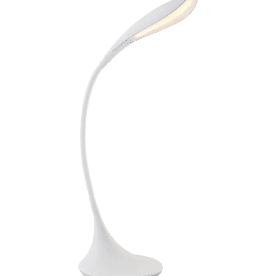 LED-työpöytävalaisin Globo Shannon 51x67cm 5W himmennettävä valkoinen