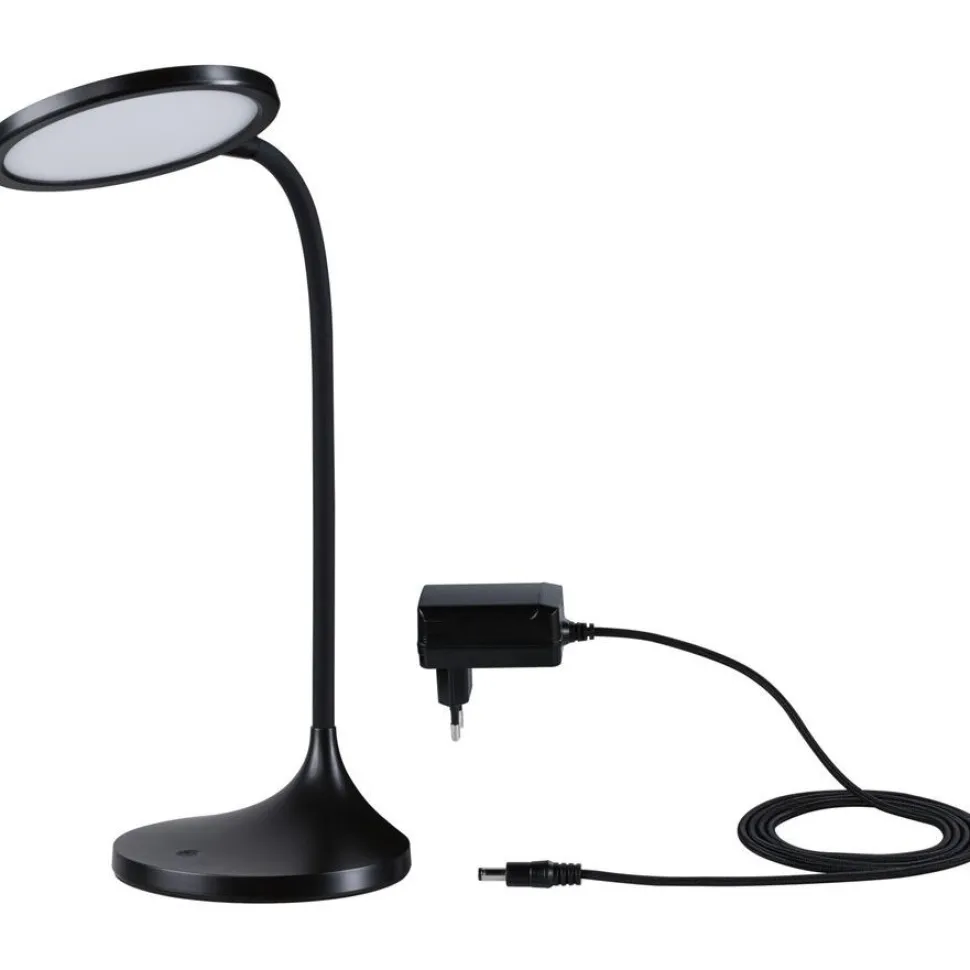 LED-työpöytävalaisin Paulmann Mejan, 60.4cm, 4000K, 1200lm, 15W, mattavalkoinen