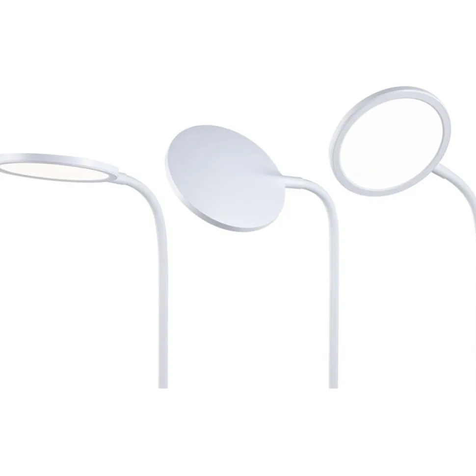 LED-työpöytävalaisin Paulmann Mejan, 60.4cm, 4000K, 1200lm, 15W, mattavalkoinen